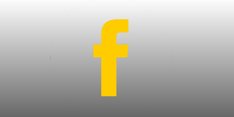 facebook logo golden image