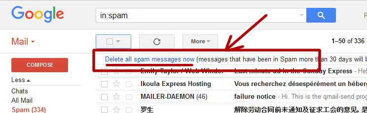 delete-spam-gmail