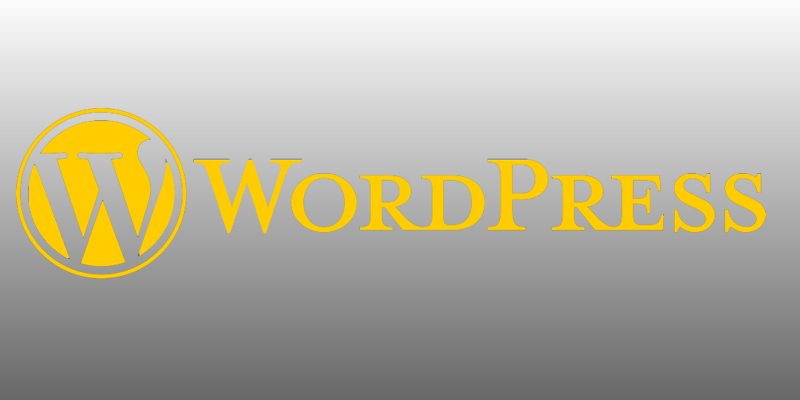 wordpress logo golden image