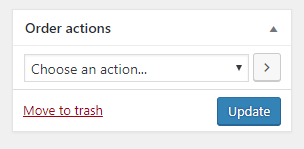 WooCommerce Order Actions Selections