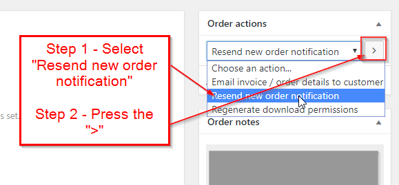 WooCommerce Re-Send New Order Notification Email to Admin