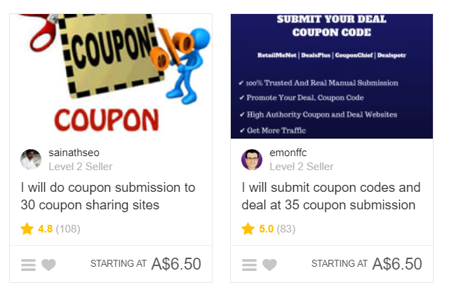 fiverr coupon submission image