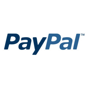 PayPal logo on white square