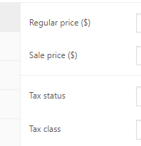 Pricing in WooCommerce screenshot