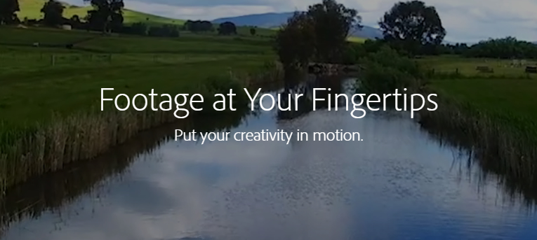 Adobe imagery - "footage at your fingertips"